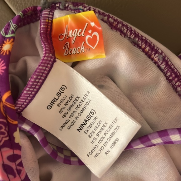 Angel Beach size 5 toddler Swimwear - Picture 7 of 16